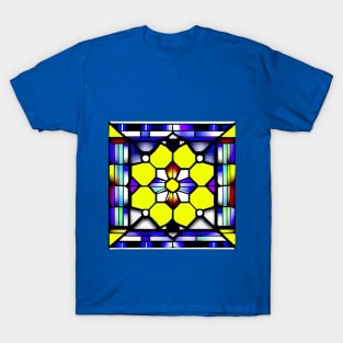 Yellow Flower Cathedral  Art Style AI generated Design by @remlorart of Instagram T-Shirt
